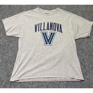 Champion Men's XL Gray Graphic Print Cotton Knit Short Sleeve T-Shirt Crew Neck